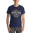 Man wearing Cypress Ranch High School Mustangs Navy Premium Unisex T-shirt 212