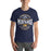 Man wearing Cypress Ranch High School Mustangs Navy Premium Unisex T-shirt 219