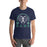 Student wearing Cypress Ridge High School Rams Navy Premium Unisex T-shirt 208