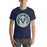 Man wearing Cypress Ridge High School Rams Navy Premium Unisex T-shirt 220