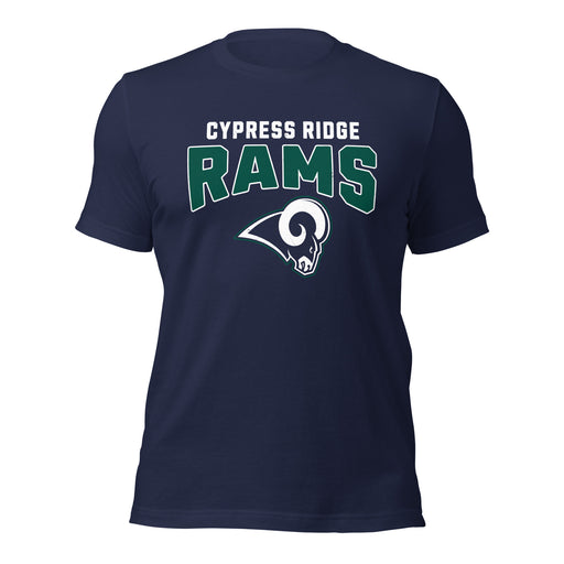 Cypress Ridge High School Rams Navy Premium Unisex T-shirt 221