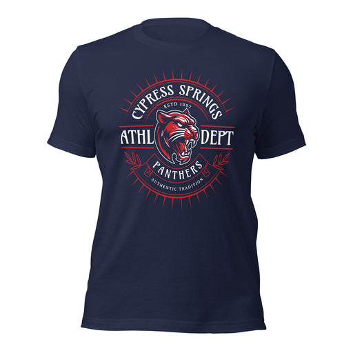 Cypress Springs High School Panthers Navy Premium Unisex T-shirt 201