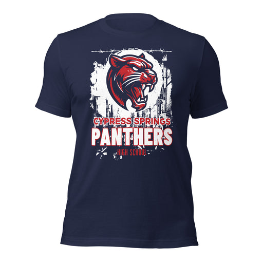 Cypress Springs High School Panthers Navy Premium Unisex T-shirt 202