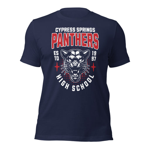 Cypress Springs High School Panthers Navy Premium Unisex T-shirt 204