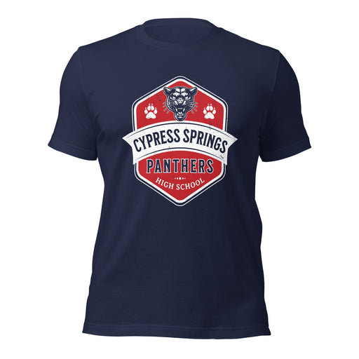 Cypress Springs High School Panthers Navy Premium Unisex T-shirt 209