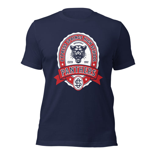 Cypress Springs High School Panthers Navy Premium Unisex T-shirt 212