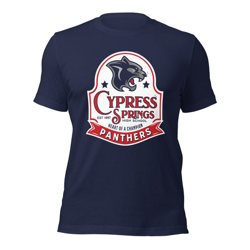 Cypress Springs High School Panthers Navy Premium Unisex T-shirt 219