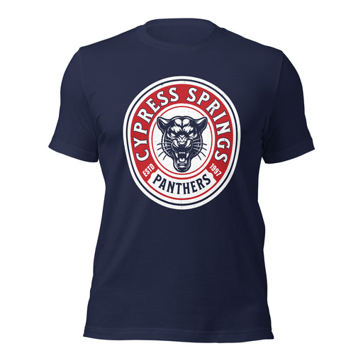 Cypress Springs High School Panthers Navy Premium Unisex T-shirt 220