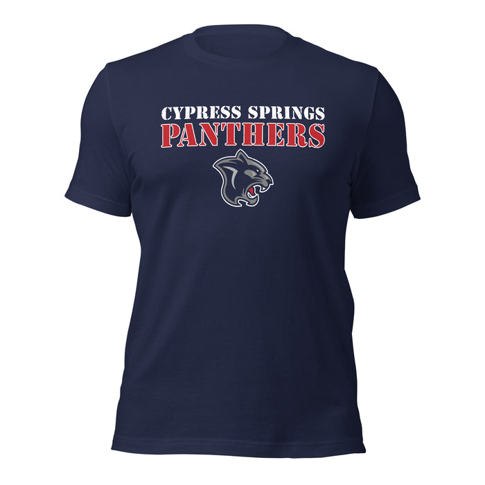 Cypress Springs High School Panthers Navy Premium Unisex T-shirt 221