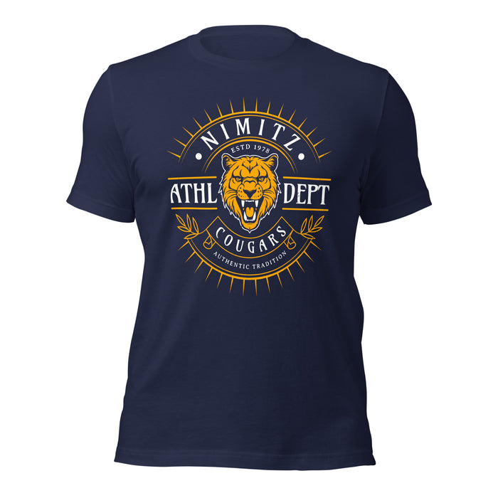 Nimitz High School Cougars Navy Blue Premium Unisex T-shirt 201