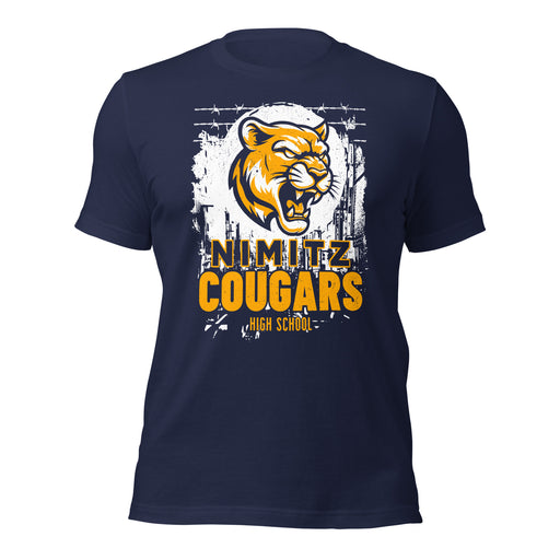 Nimitz High School Cougars Navy Blue Premium Unisex T-shirt 202