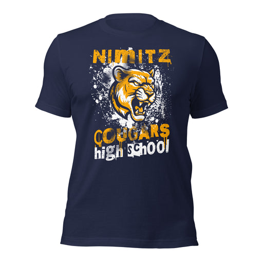 Nimitz High School Cougars Navy Blue Premium Unisex T-shirt 205