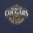 Close-up view of Nimitz High School Cougars Navy Blue Premium Unisex T-shirt 211