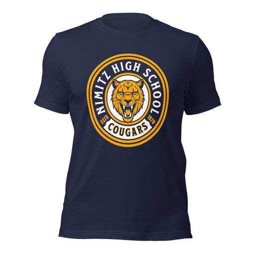 Nimitz High School Cougars Navy Blue Premium Unisex T-shirt 220