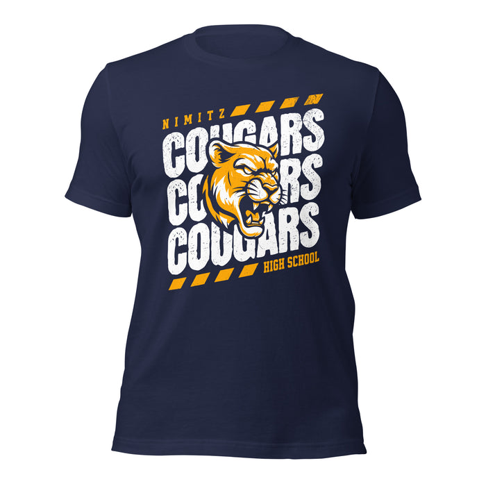 Nimitz High School Cougars Navy Blue Premium Unisex T-shirt 223