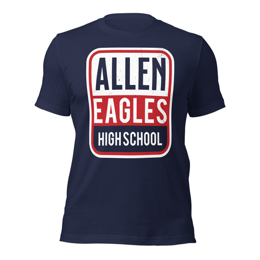 Allen High School Eagles Premium Navy Blue Unisex T-shirt 001