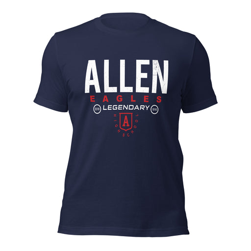 Allen High School Eagles Premium Navy Blue Unisex T-shirt 003