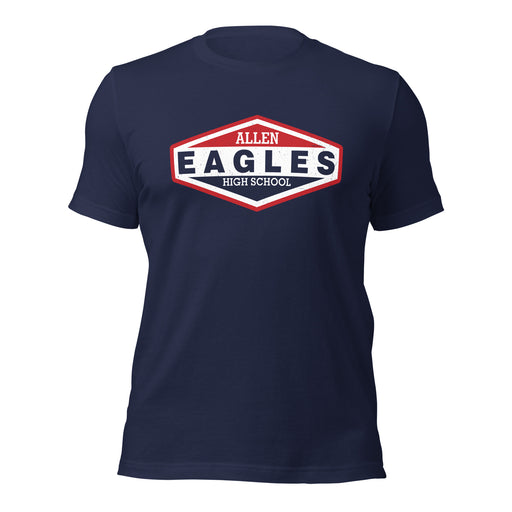 Allen High School Eagles Premium Navy Blue Unisex T-shirt 009