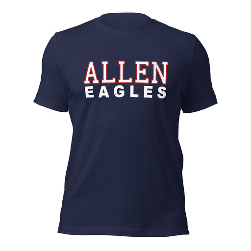 Allen High School Eagles Premium Navy Blue Unisex T-shirt 010