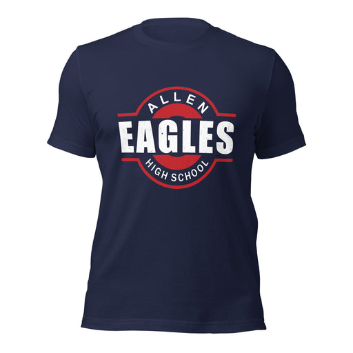 Allen High School Eagles Premium Navy Blue Unisex T-shirt 011