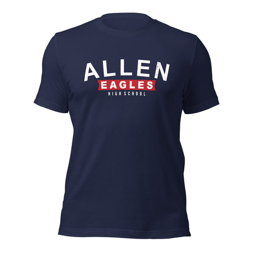 Allen High School Eagles Premium Navy Blue Unisex T-shirt 021