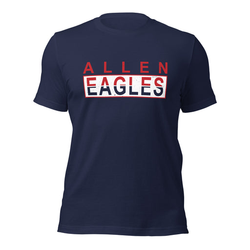 Allen High School Eagles Premium Navy Blue Unisex T-shirt 031