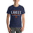 Man wearing Seven Lakes High School Spartans Navy Premium Unisex T-shirt 003