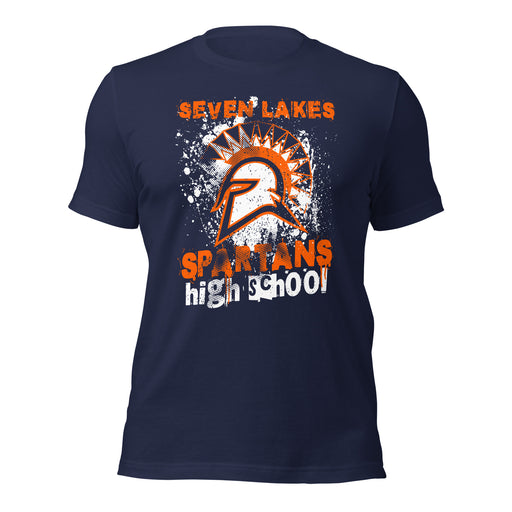 Seven Lakes High School Spartans Navy Premium Unisex T-shirt 205