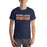 Man wearing Seven Lakes High School Spartans Navy Premium Unisex T-shirt 010