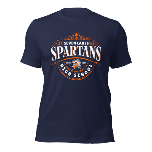 Seven Lakes High School Spartans Navy Premium Unisex T-shirt 211