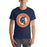 Man wearing Seven Lakes High School Spartans Navy Premium Unisex T-shirt 216