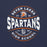 Close-up view of Seven Lakes High School Spartans Navy Premium Unisex T-shirt 218