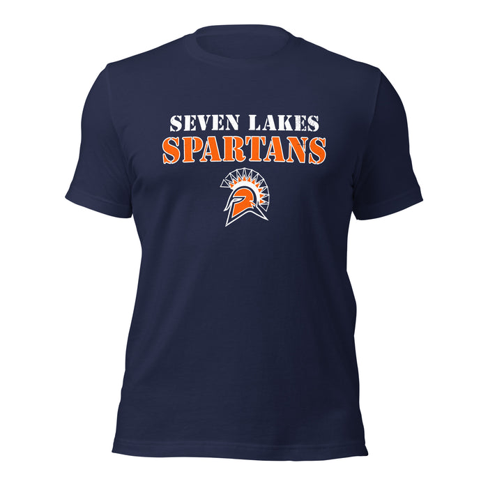 Seven Lakes High School Spartans Navy Premium Unisex T-shirt 222