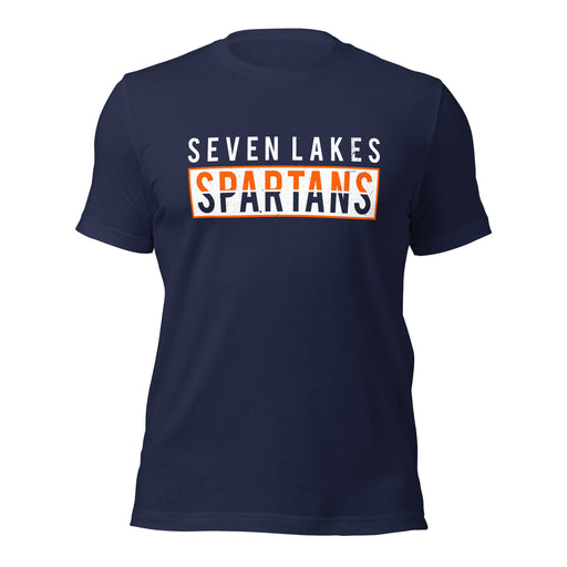 Seven Lakes High School Spartans Navy Premium Unisex T-shirt 031