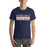 Man wearing Seven Lakes High School Spartans Navy Premium Unisex T-shirt 031