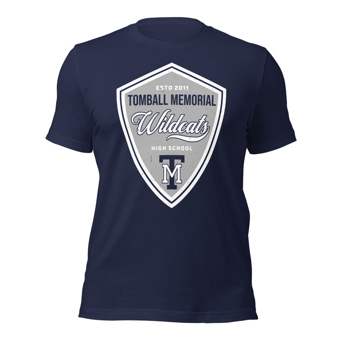 Tomball Memorial High School Wildcats Navy Premium Unisex T-shirt 225