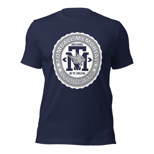 Tomball Memorial High School Wildcats Navy Premium Unisex T-shirt 216