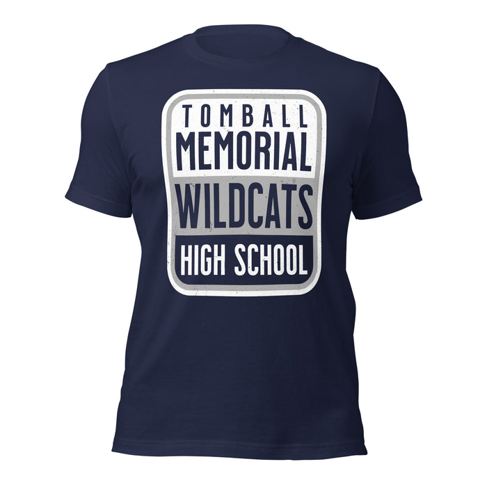 Tomball Memorial High School Wildcats Navy Premium Unisex T-shirt 001