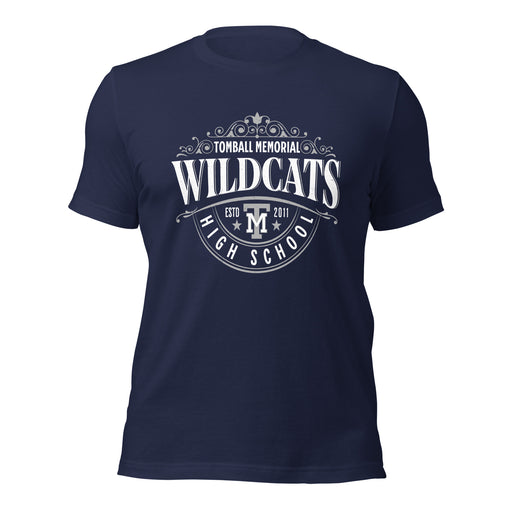 Tomball Memorial High School Wildcats Navy Premium Unisex T-shirt 211