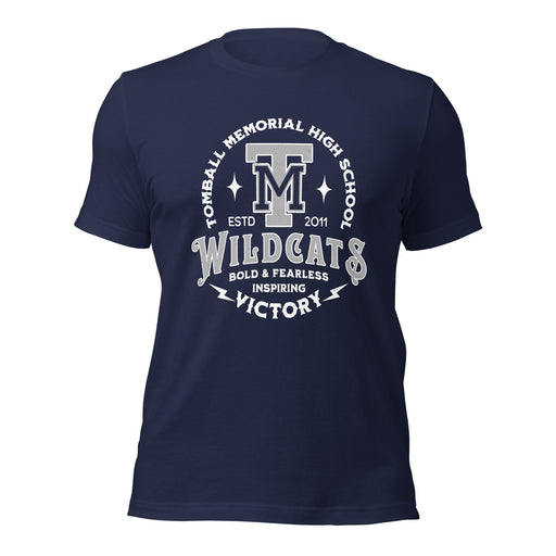 Tomball Memorial High School Wildcats Navy Premium Unisex T-shirt 206