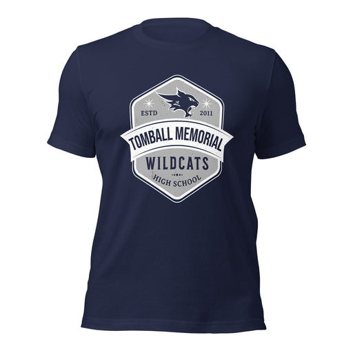 Tomball Memorial High School Wildcats Navy Premium Unisex T-shirt 209