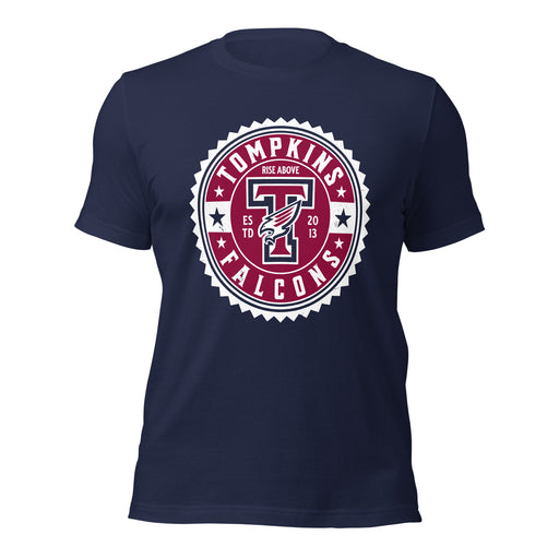 Tompkins High School Falcons Navy Premium Unisex T-shirt 203