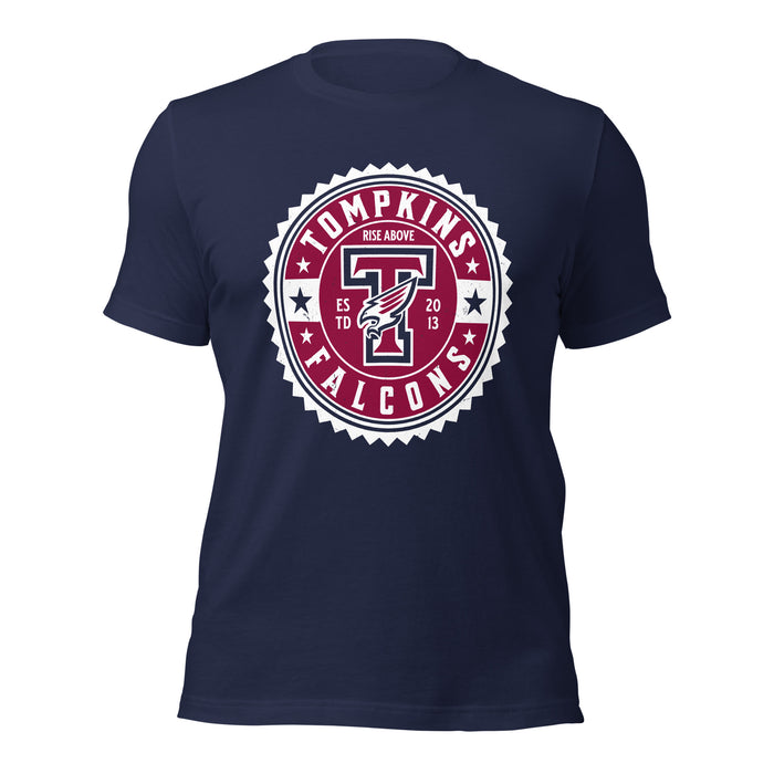 Tompkins High School Falcons Navy Premium Unisex T-shirt 203