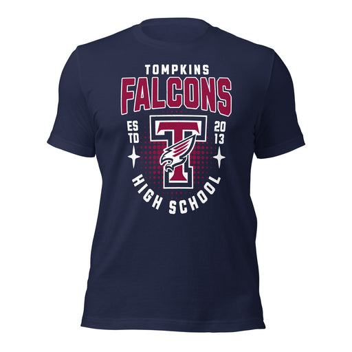 Tompkins High School Falcons Navy Premium Unisex T-shirt 204