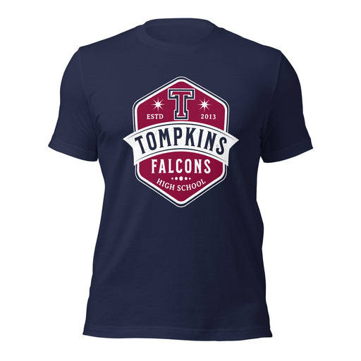 Tompkins High School Falcons Navy Premium Unisex T-shirt 209