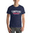 Man wearing Tompkins High School Falcons Navy Premium Unisex T-shirt 021