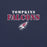 Close-up view of Tompkins High School Falcons Navy Premium Unisex T-shirt 222