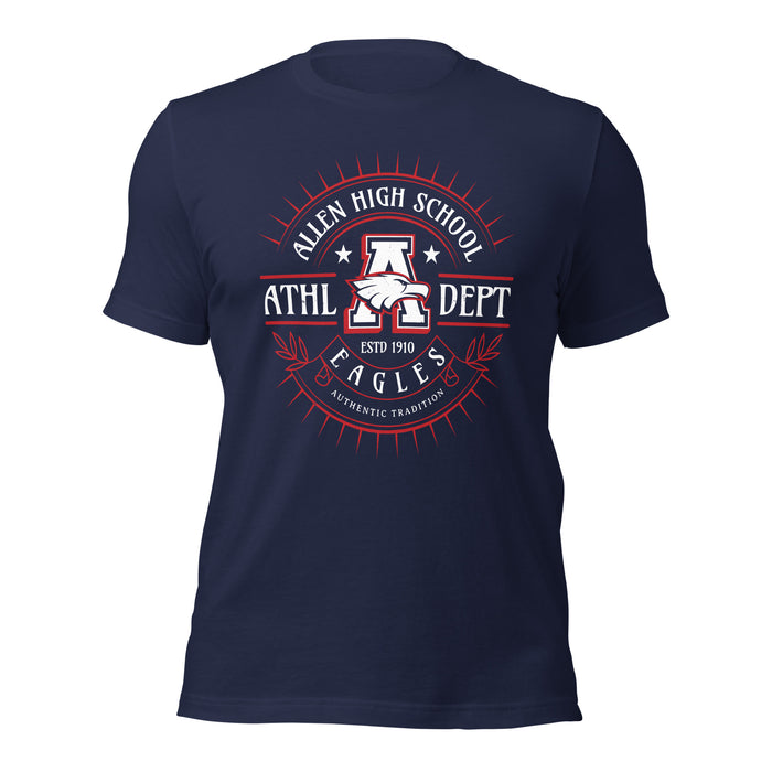 Allen High School Eagles Premium Navy Blue Unisex T-shirt 221