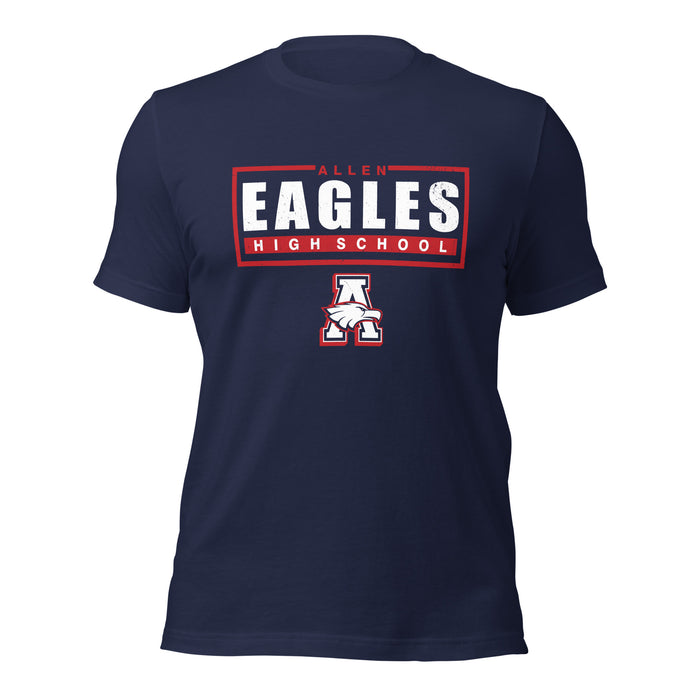 Allen High School Eagles Premium Navy Blue Unisex T-shirt 049