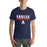 Man wearing Allen High School Eagles Premium Navy Blue Unisex T-shirt 049